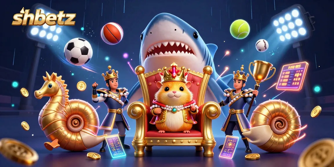 Engage in thrilling gameplay at shbetz with a dynamic 3D casino scene featuring exciting sports elements.