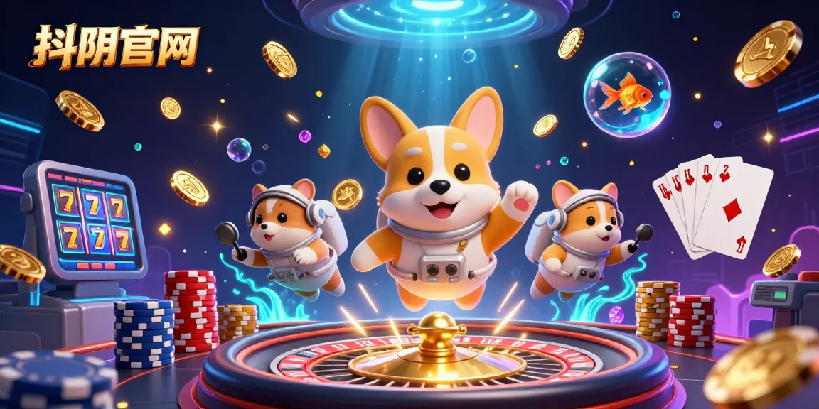 Experience the excitement at 抖阴官网 with thrilling casino games and fun characters in a dynamic scene.