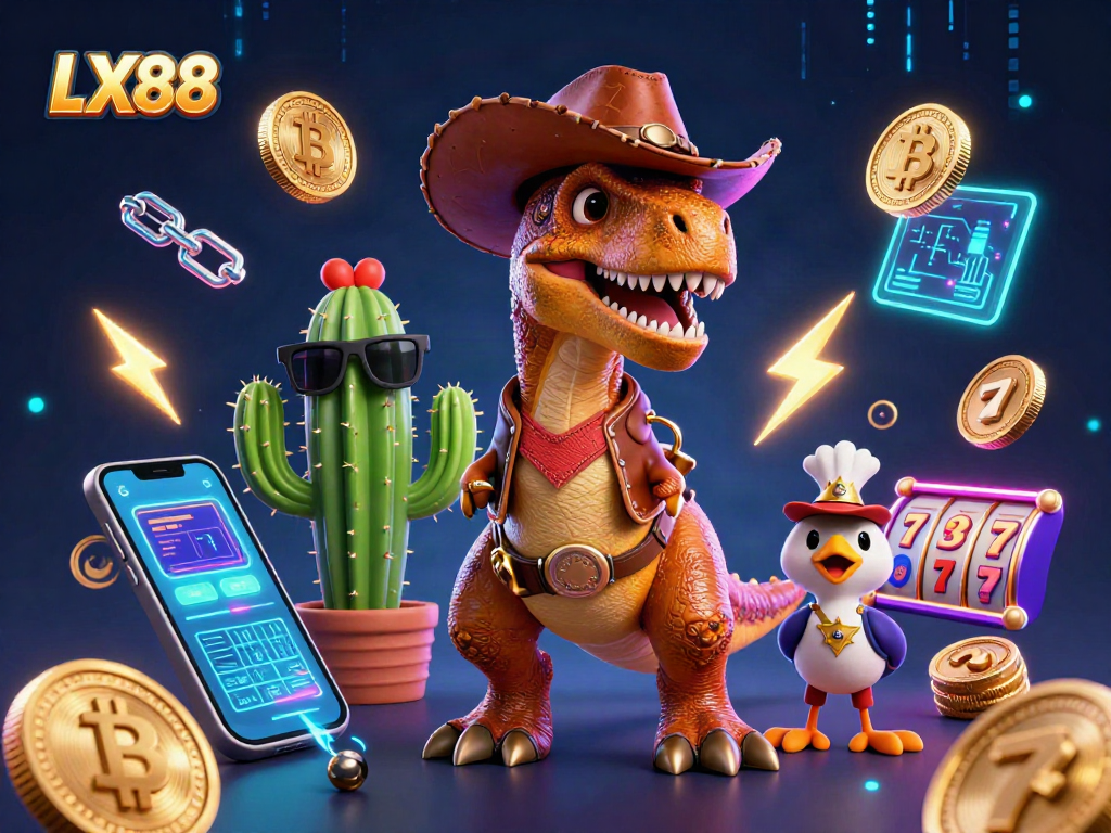 Engage with LX88’s dynamic casino gameplay amidst vivid 3D characters and action-packed elements.