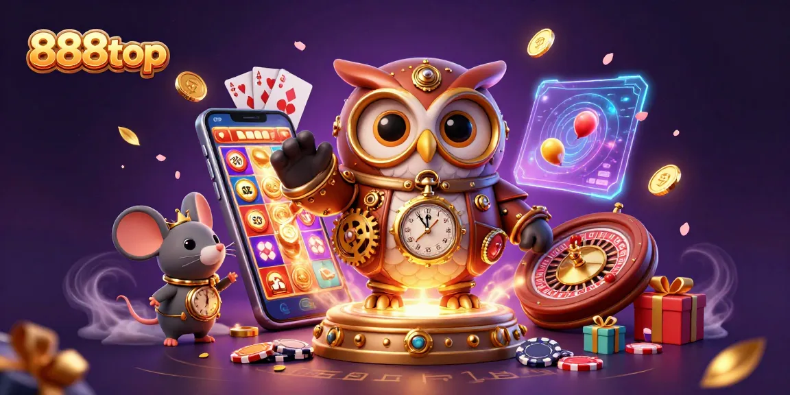 Engage with 888top’s vibrant online casino experience featuring dynamic slot games and characters.