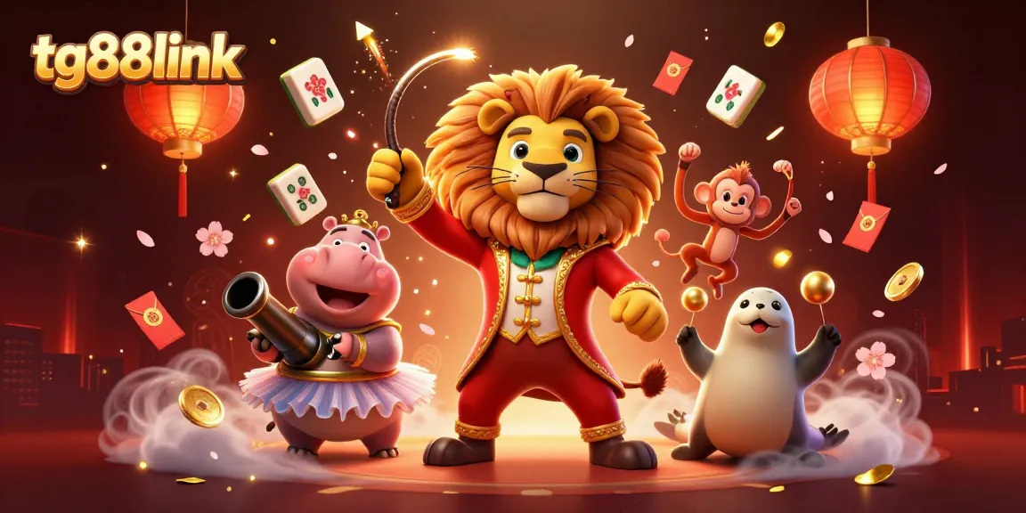 Experience thrilling gambling action at tg88link with vibrant casino characters and dynamic game elements.